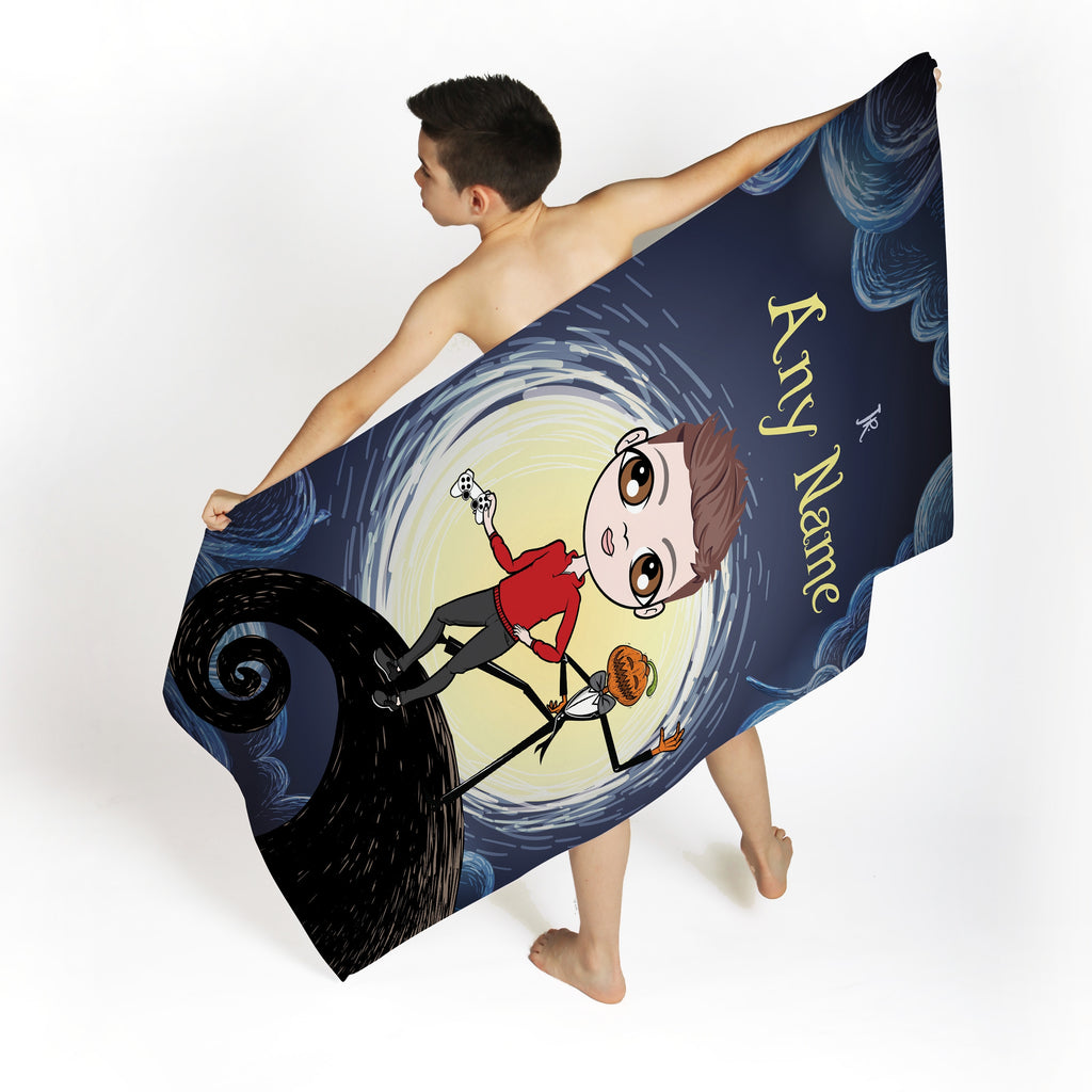 Jnr Boys Halloween Nightmare Beach Towel - Image 3