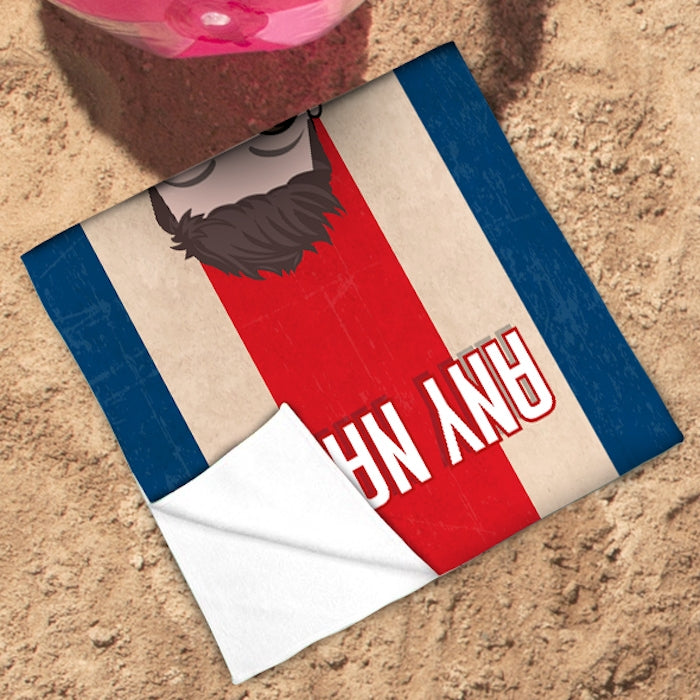Jnr Boys Love Costa Rica Flag Beach Towel - Image 3