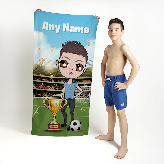 Jnr Boys Football Champ Beach Towel - Image 1