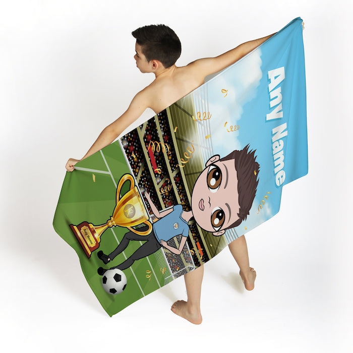 Jnr Boys Football Champ Beach Towel - Image 2