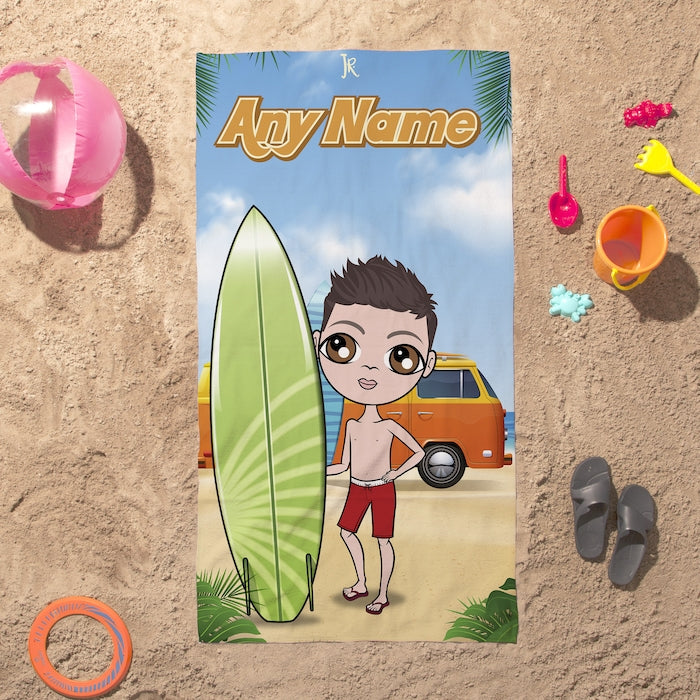 Jnr Boys Surfer Dude Beach Towel - Image 3