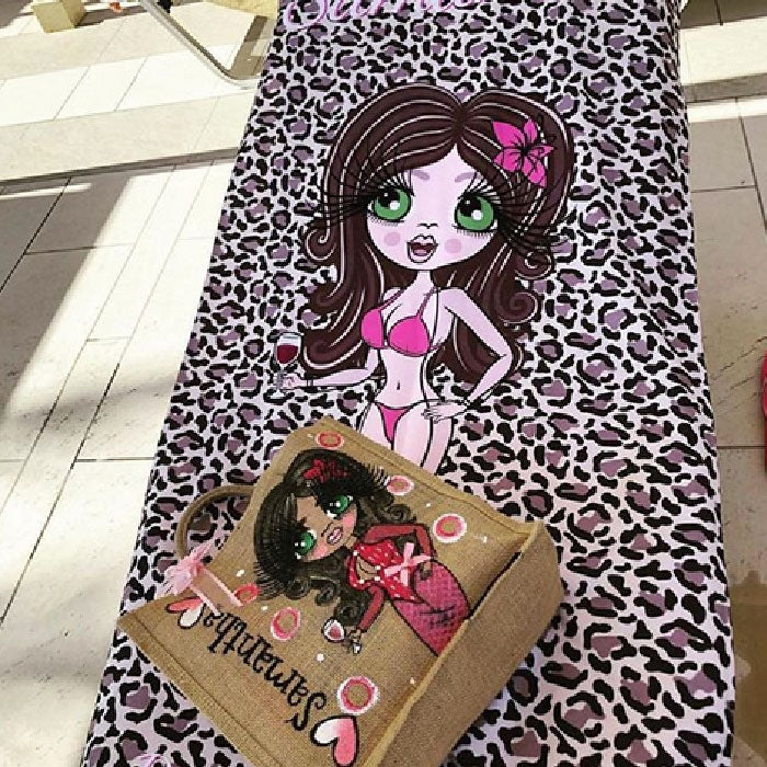 ClaireaBella Leopard Print Beach Towel - Image 13