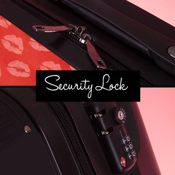 ClaireaBella Girls Lip Print Suitcase - Image 8