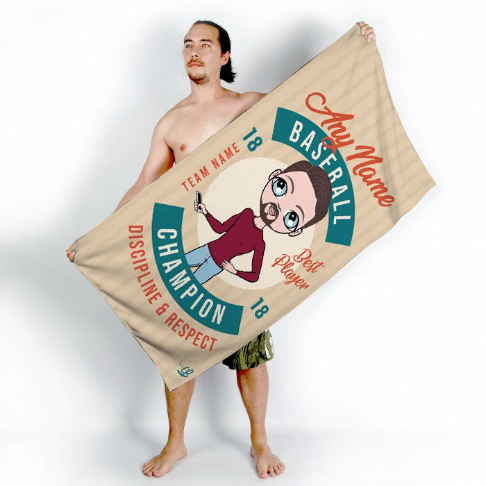 MrCB Retro Baseball Beach Towel - Image 2