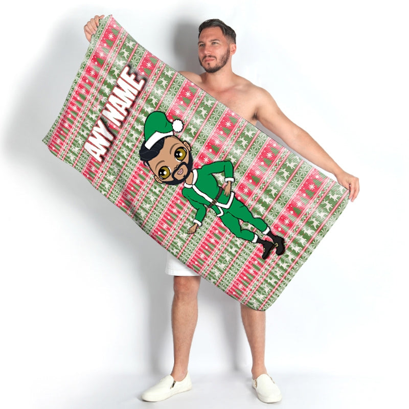 MrCB Christmas Jumper Beach Towel - Image 3