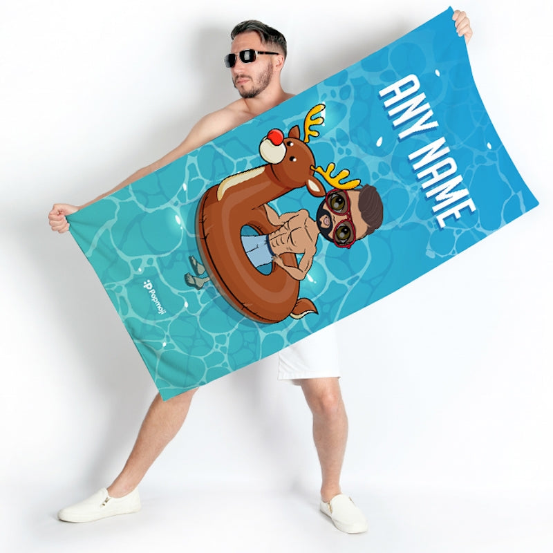 MrCB Inflatable Reindeer Beach Towel - Image 1