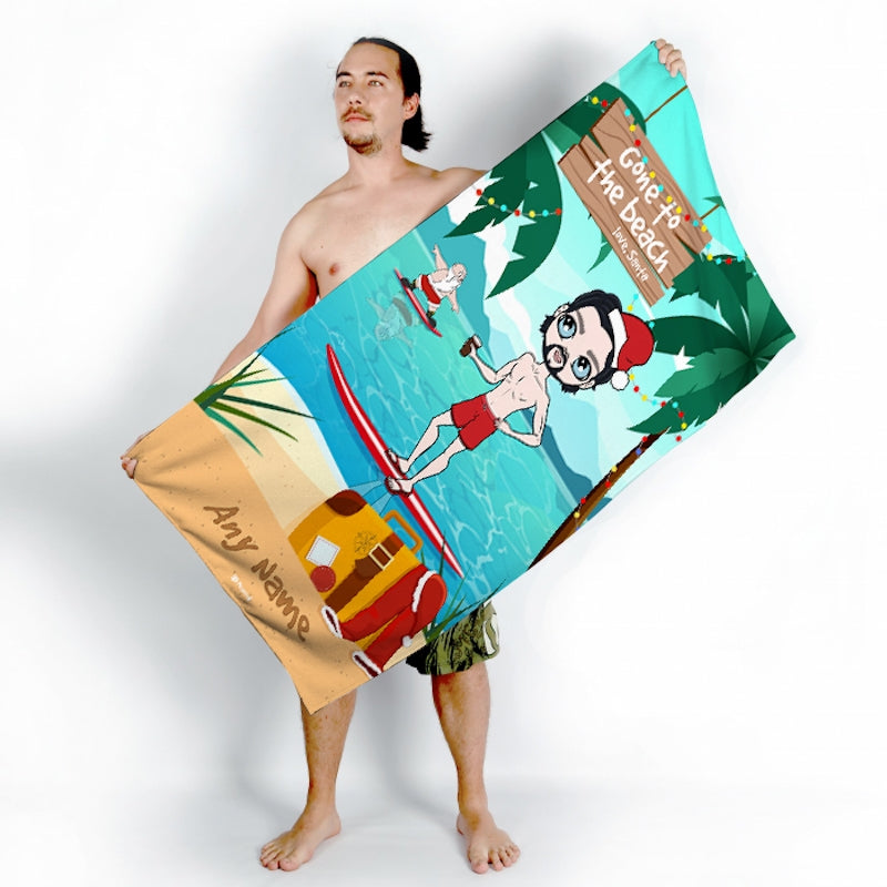 MrCB Surfing Santa Beach Towel - Image 3