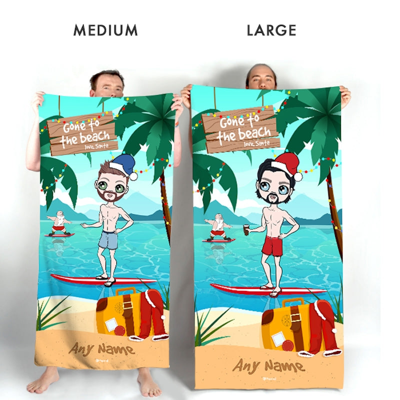 MrCB Surfing Santa Beach Towel - Image 4