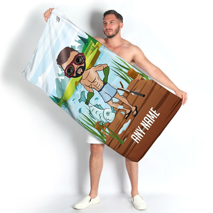 MrCB Catch Of The Day Beach Towel - Image 1