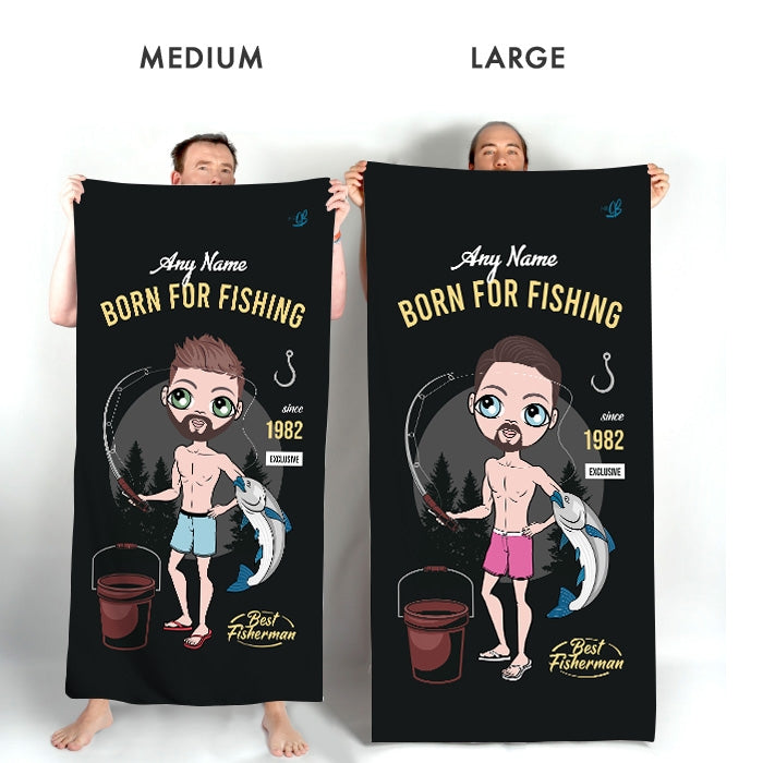 MrCB Born Fishing Beach Towel - Image 2