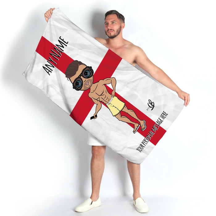 MrCB England Flag Beach Towel - Image 1