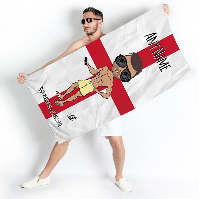 MrCB England Flag Beach Towel - Image 2