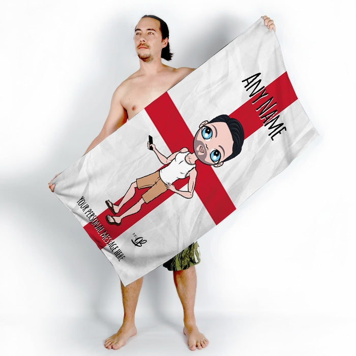MrCB England Flag Beach Towel - Image 4