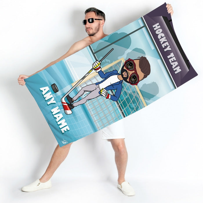 MrCB Ice Hockey Beach Towel - Image 1