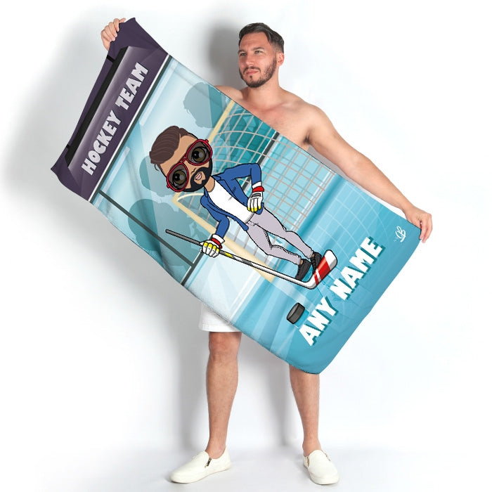 MrCB Ice Hockey Beach Towel - Image 4