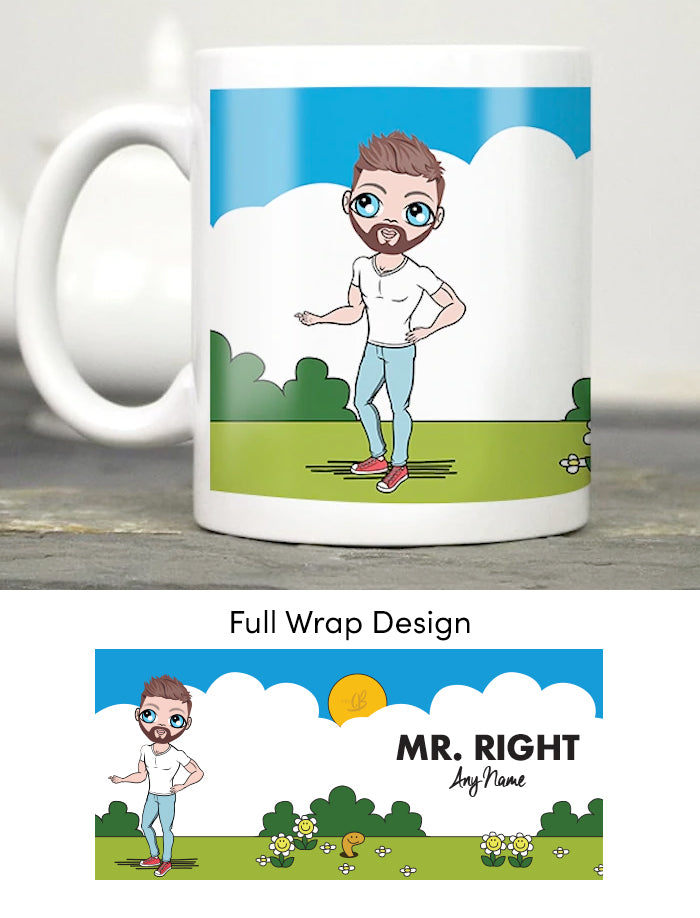Mens Personalized Mr Right Mug