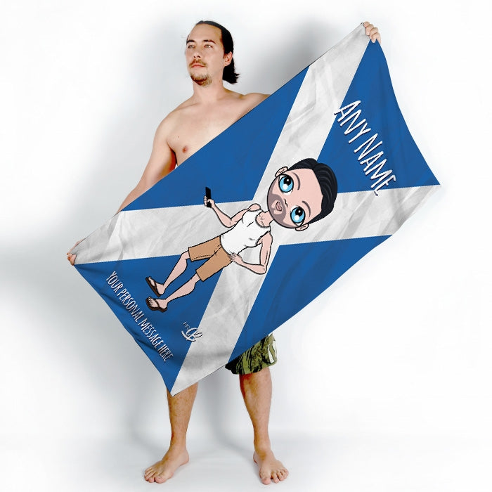 MrCB Scottish Flag Beach Towel - Image 3