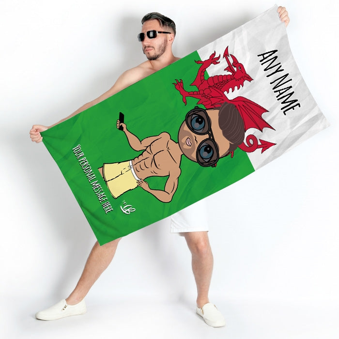 MrCB Welsh Flag Beach Towel - Image 2