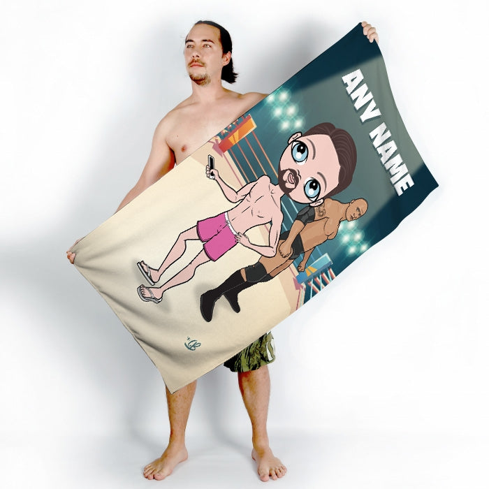 MrCB Wrestling Champion Beach Towel - Image 2