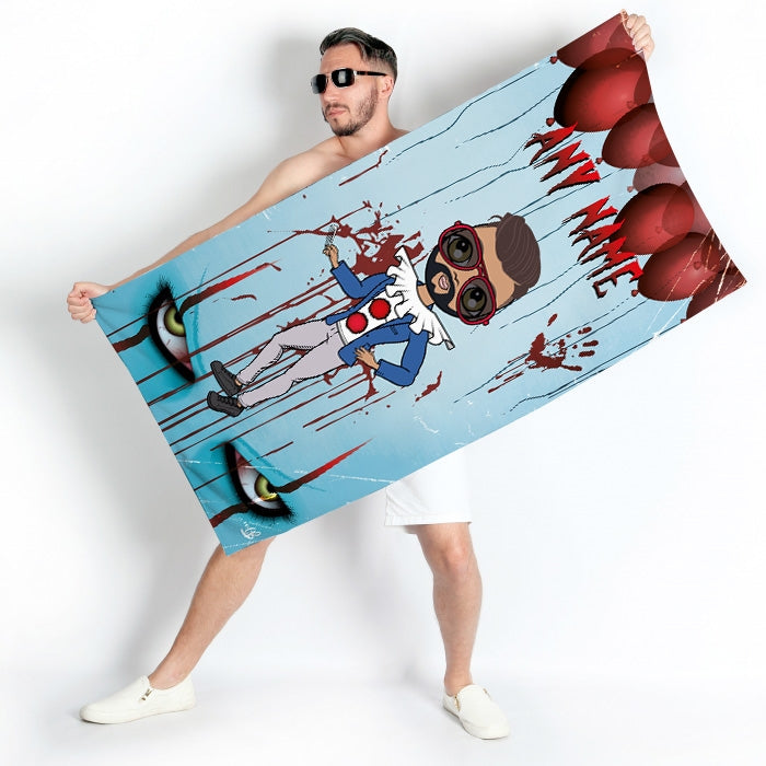 MrCB Evil Clown Beach Towel - Image 1
