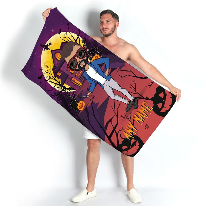 MrCB Haunted House Beach Towel - Image 1