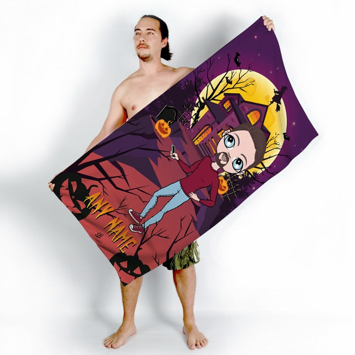 MrCB Haunted House Beach Towel - Image 4