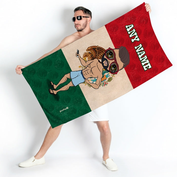 MrCB Love Mexico Flag Beach Towel - Image 2