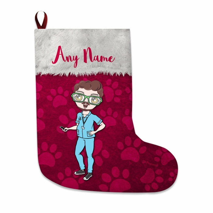 Mens Personalized Christmas Stocking - Paw Print – Popmoji.com mens-personalized-christmas-stocking-paw-print-popmoji-com