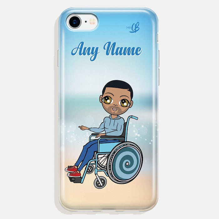MrCB Wheelchair Personalized Beach Colors Phone Case - Image 1