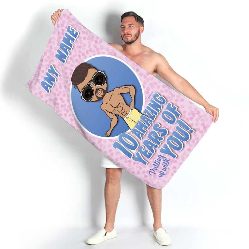 MrCB Amazing Years Of You Anniversary Beach Towel - Image 1