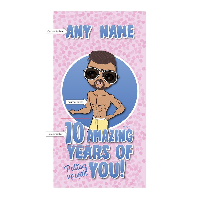 MrCB Amazing Years Of You Anniversary Beach Towel - Image 3