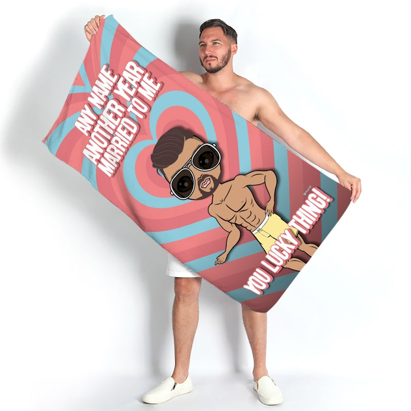 MrCB Another Year Married To Me Beach Towel - Image 1