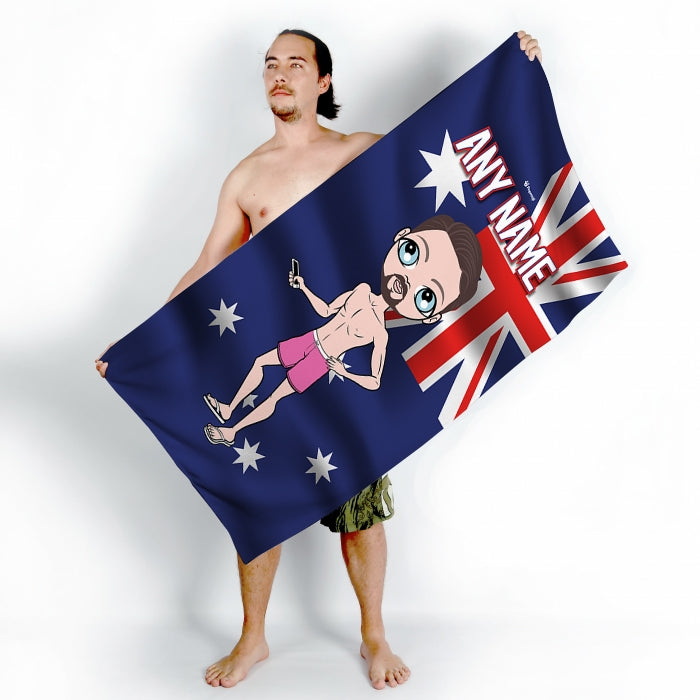 MrCB Australia Flag Beach Towel - Image 2