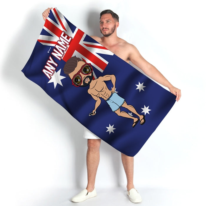 MrCB Australia Flag Beach Towel - Image 1
