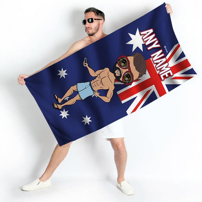 MrCB Australia Flag Beach Towel - Image 3