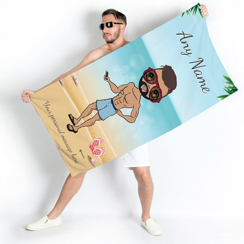 MrCB Beach Print Beach Towel - Image 2