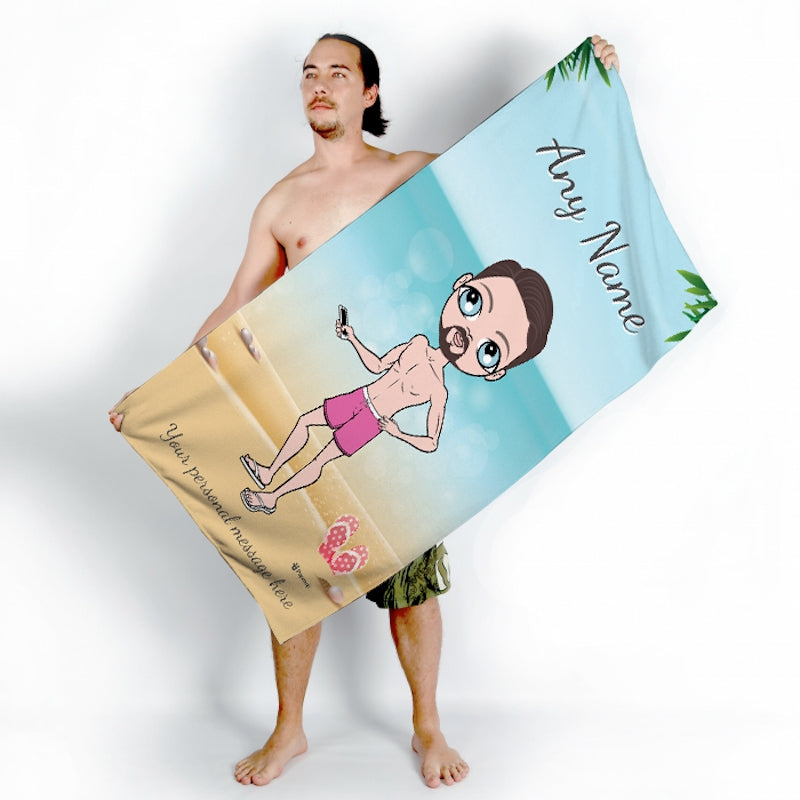 MrCB Beach Print Beach Towel - Image 3