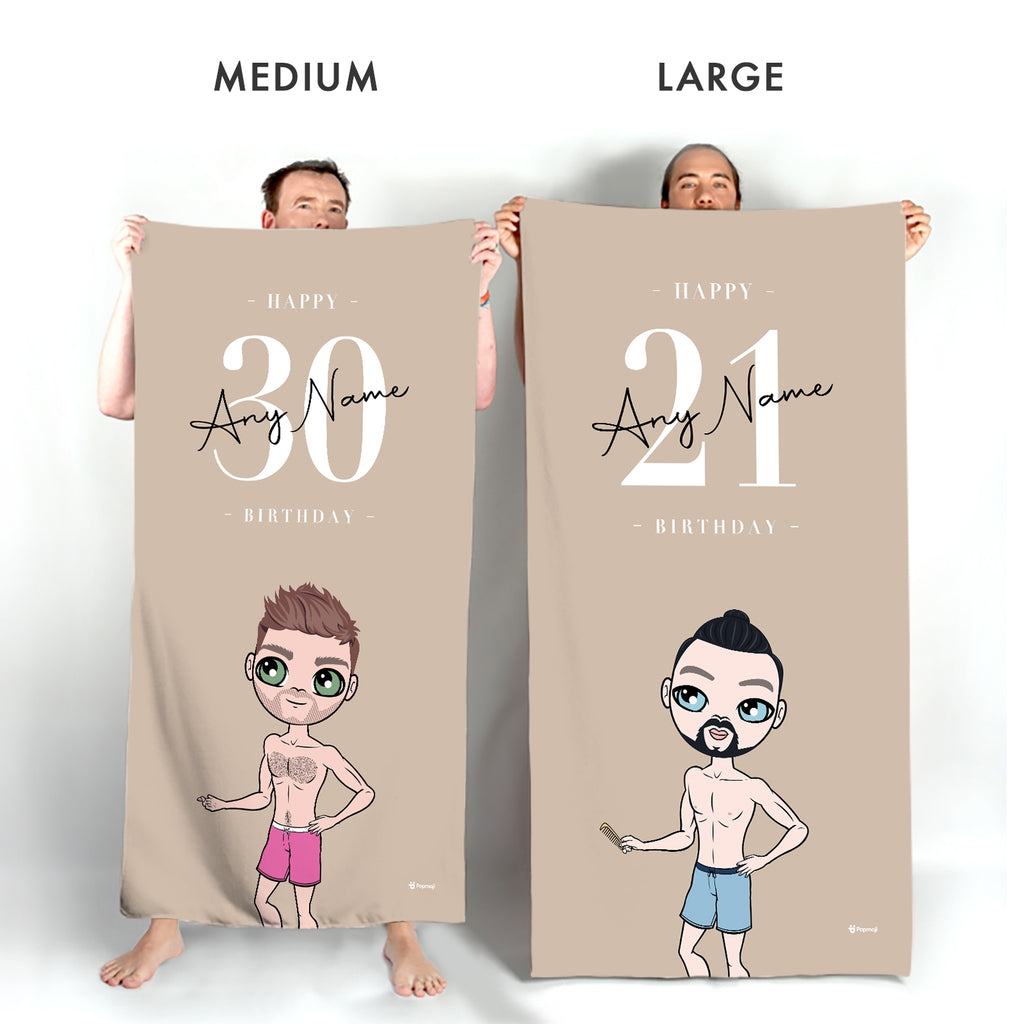 MrCB Custom Age Birthday Beach Towel - Image 5