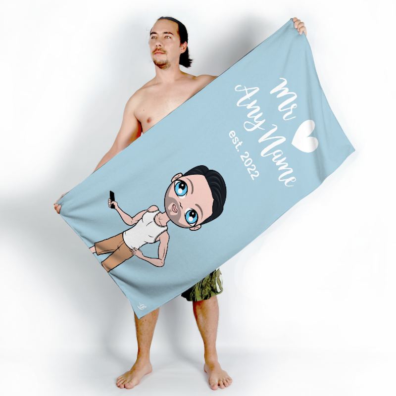 MrCB Bold Matching Mr Blue Beach Towel - Image 4