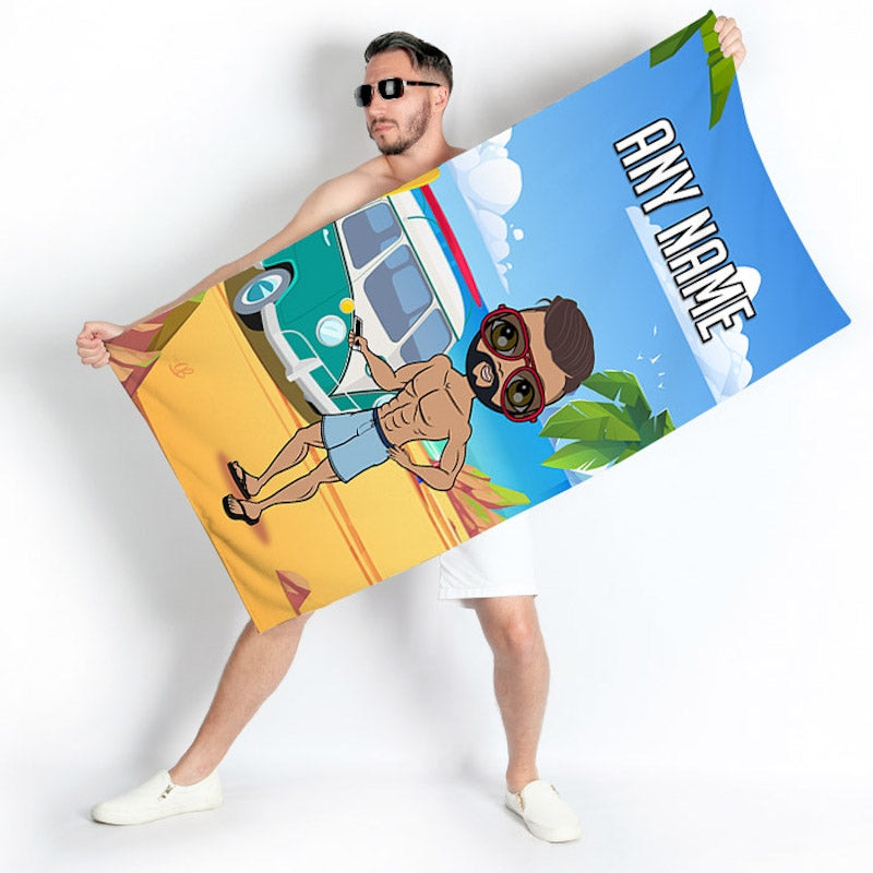 MrCB Campervan Beach Towel - Image 2