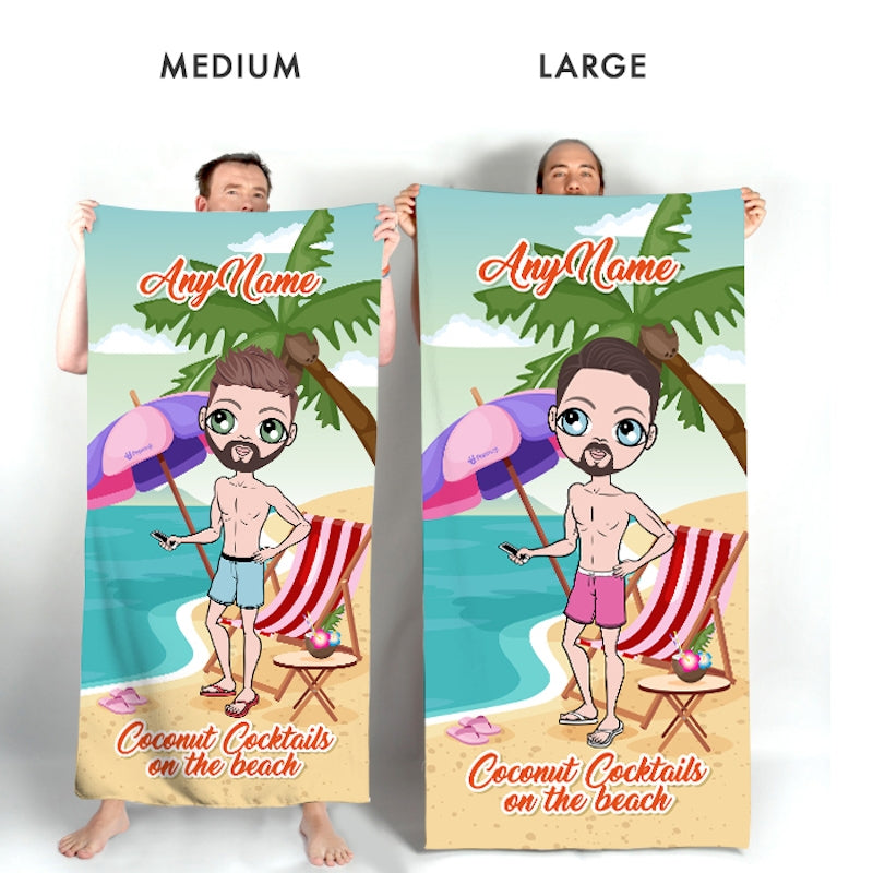 MrCB Coconut Cocktails Beach Towel - Image 4