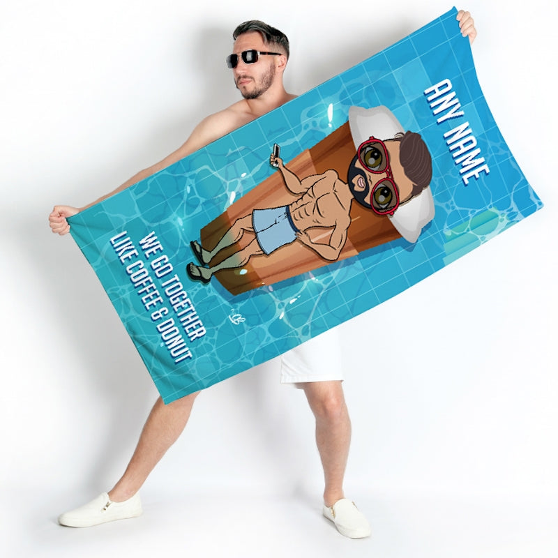 MrCB Coffee And Donut Beach Towel - Image 3