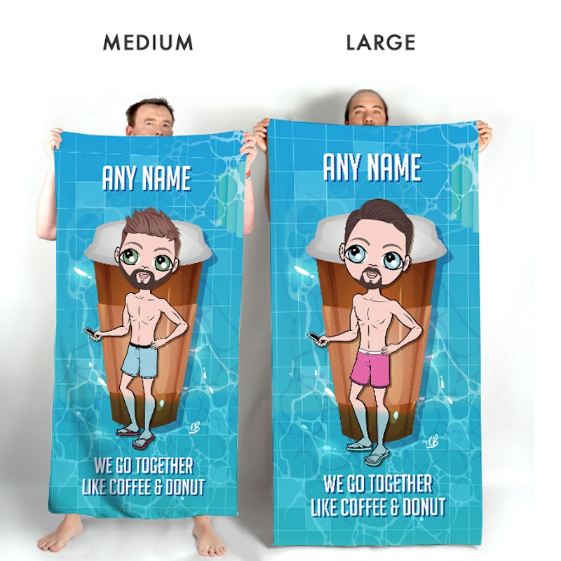 MrCB Coffee And Donut Beach Towel - Image 4