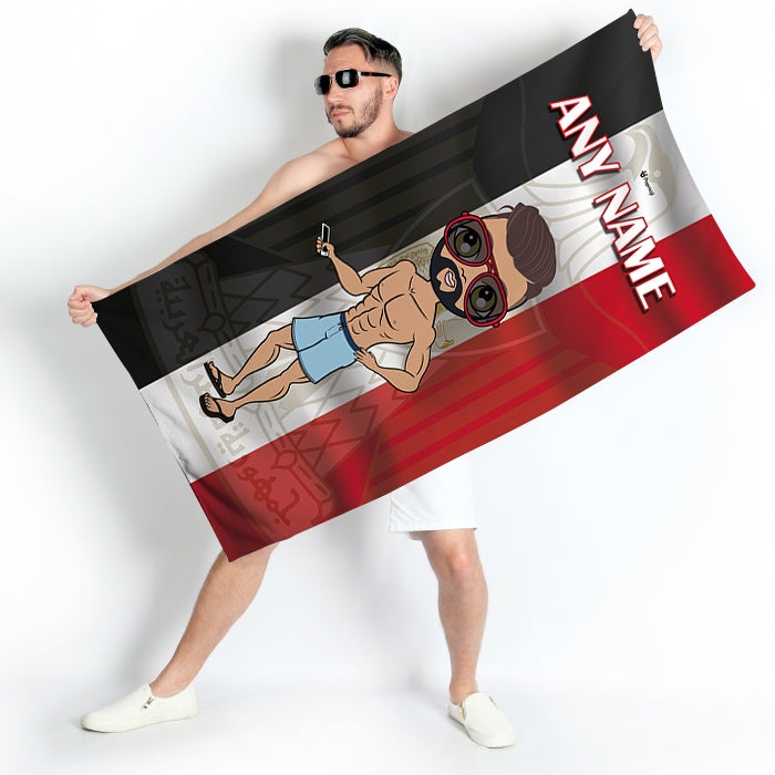 MrCB Egypt Flag Beach Towel - Image 4