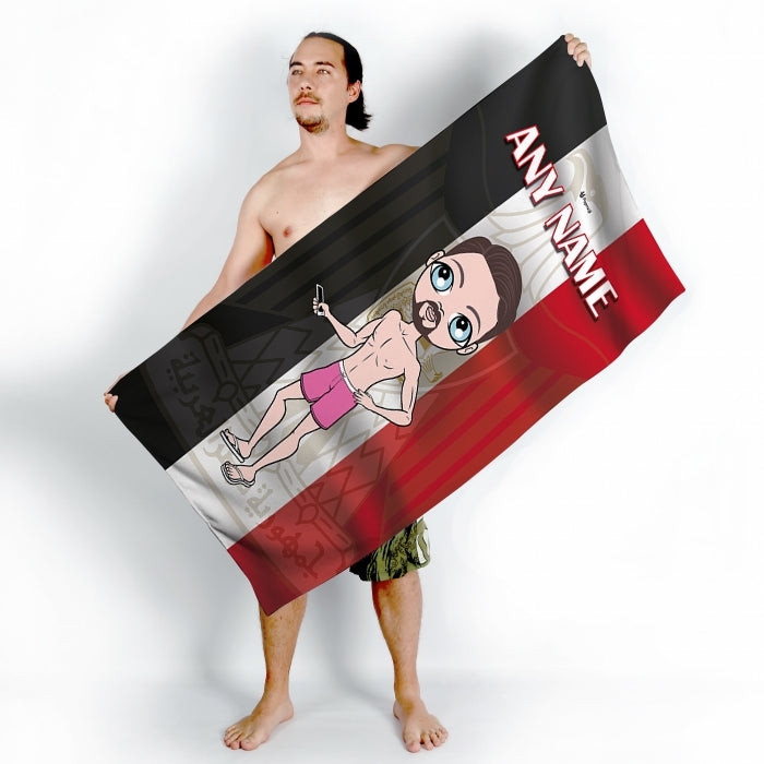 MrCB Egypt Flag Beach Towel - Image 1