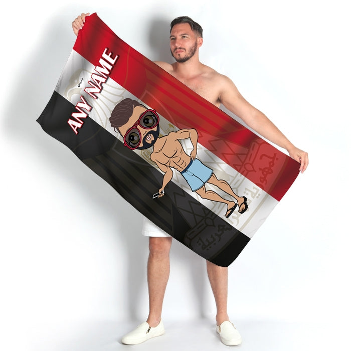 MrCB Egypt Flag Beach Towel - Image 3