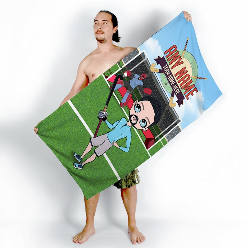 MrCB Field Hockey Beach Towel - Image 2