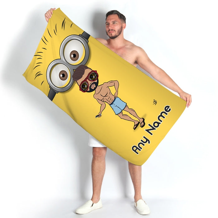 MrCB Google Eyes Beach Towel - Image 1