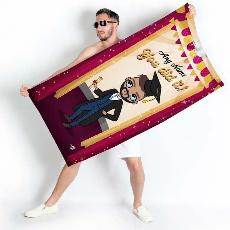 MrCB Graduation Stage Beach Towel - Image 1