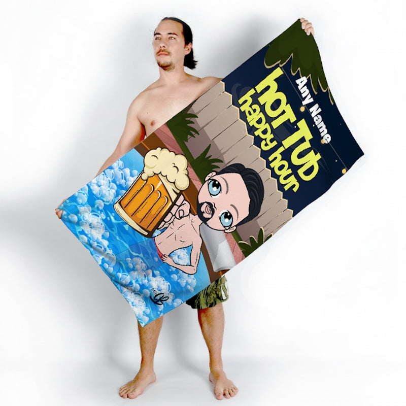 MrCB Hot Tub Happy Hour Beach Towel - Image 3